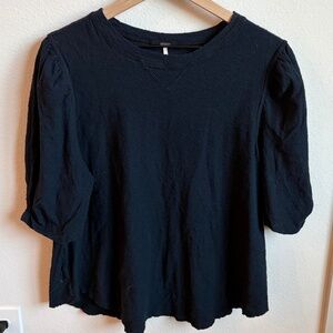 Free People Navy Top Size Large